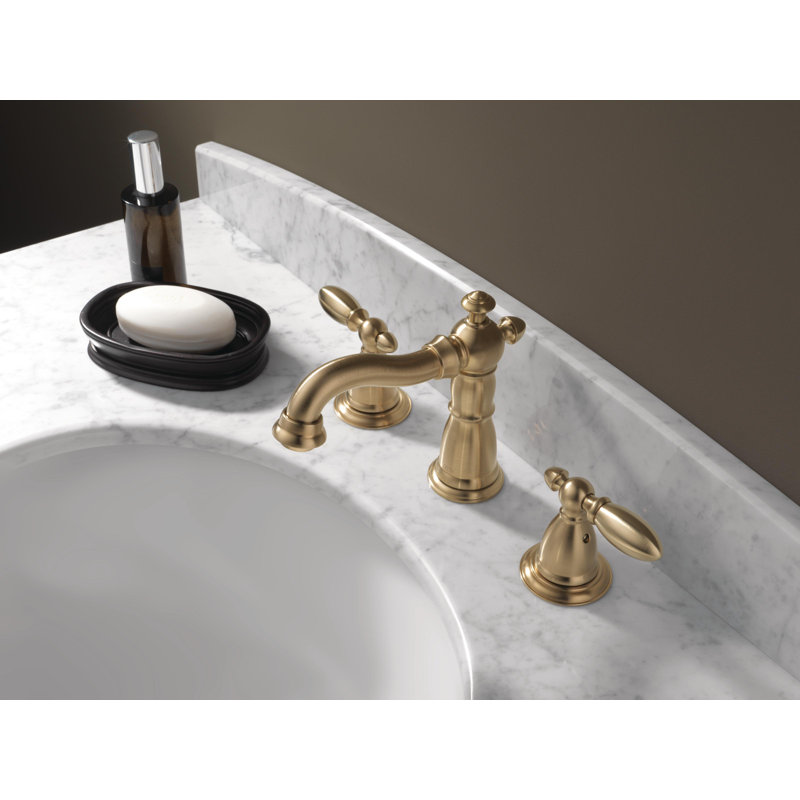 3555RBMPUDST,MPUDST,CZMPUDST Delta Victorian Widespread Bathroom Faucet with Drain Assembly